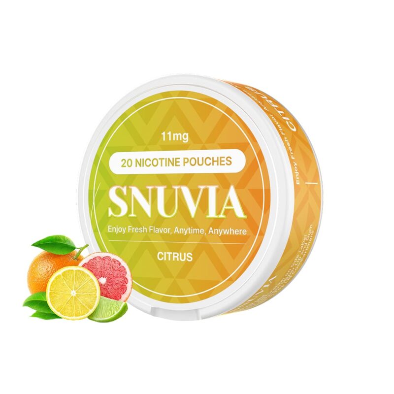 snuvia 11mg citrus nicotine pouches