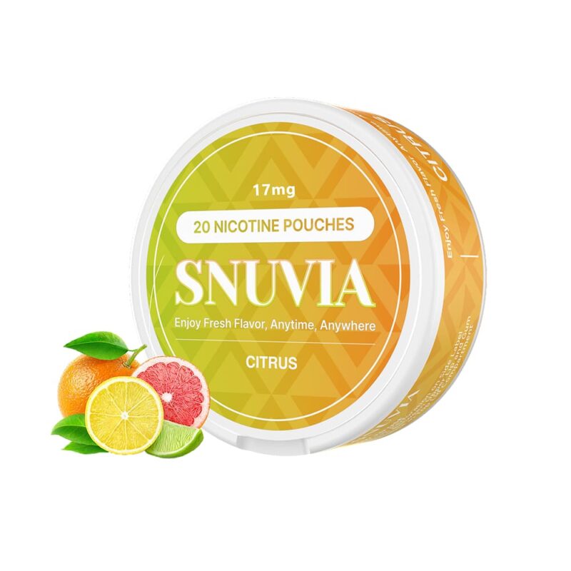 snuvia 17mg citrus nicotine pouches