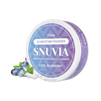 snuvia 17mg cool blueberry nicotine pouches