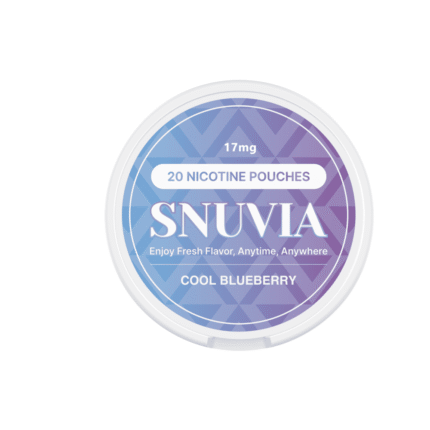 snuvia 17mg cool blueberry nicotine pouches