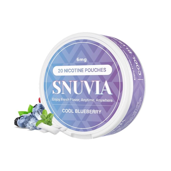 snuvia 6mg cool blueberry nicotine pouches