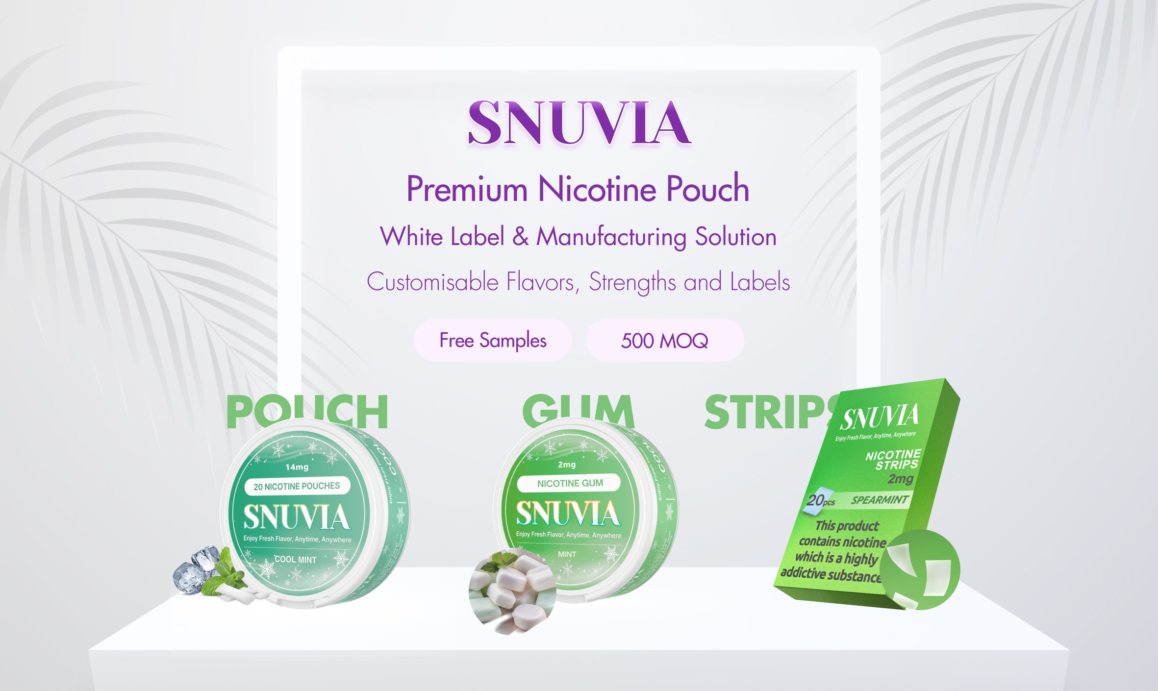 Snuvia Premium nicotine pouches manufacturer‌
